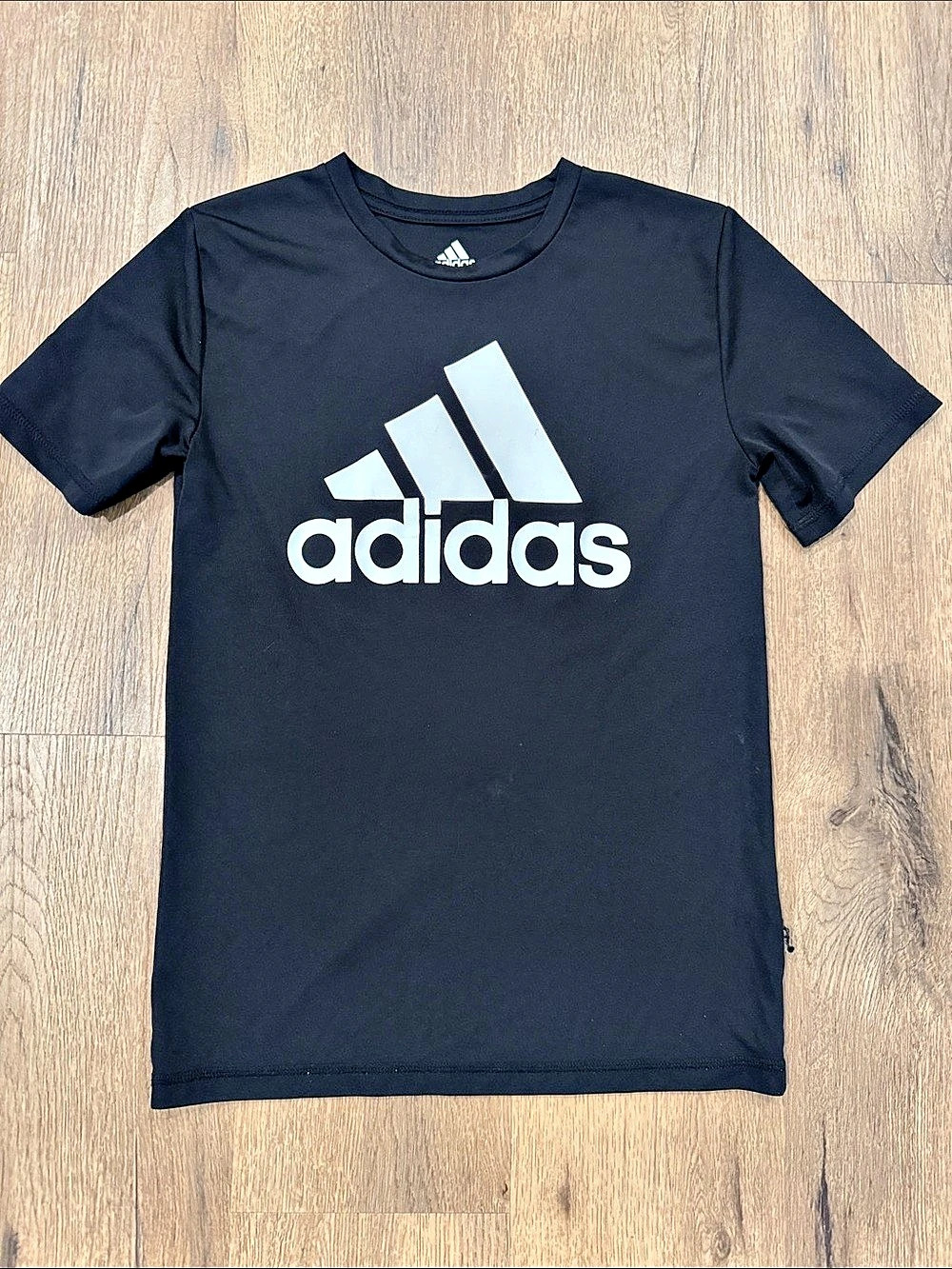 Adidas Boys Athletic Tee Black & White